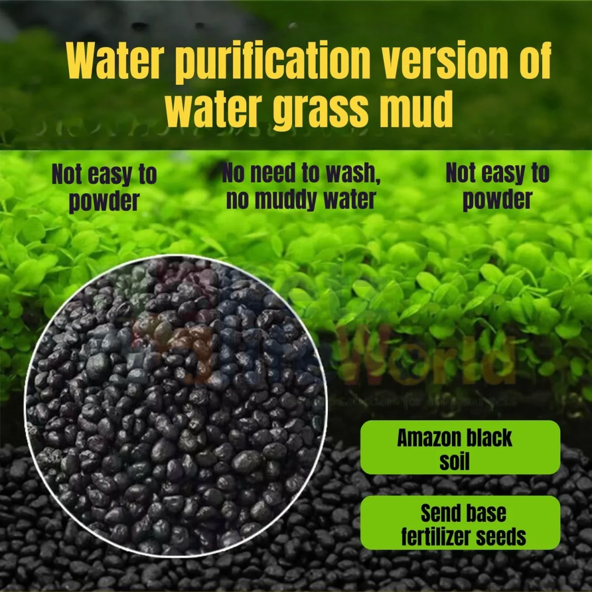 Petzlifeworld Aquarium Soil Substrate Gravel Sand for Planted Live Plants Fish Tank Freshwater - Bild 3