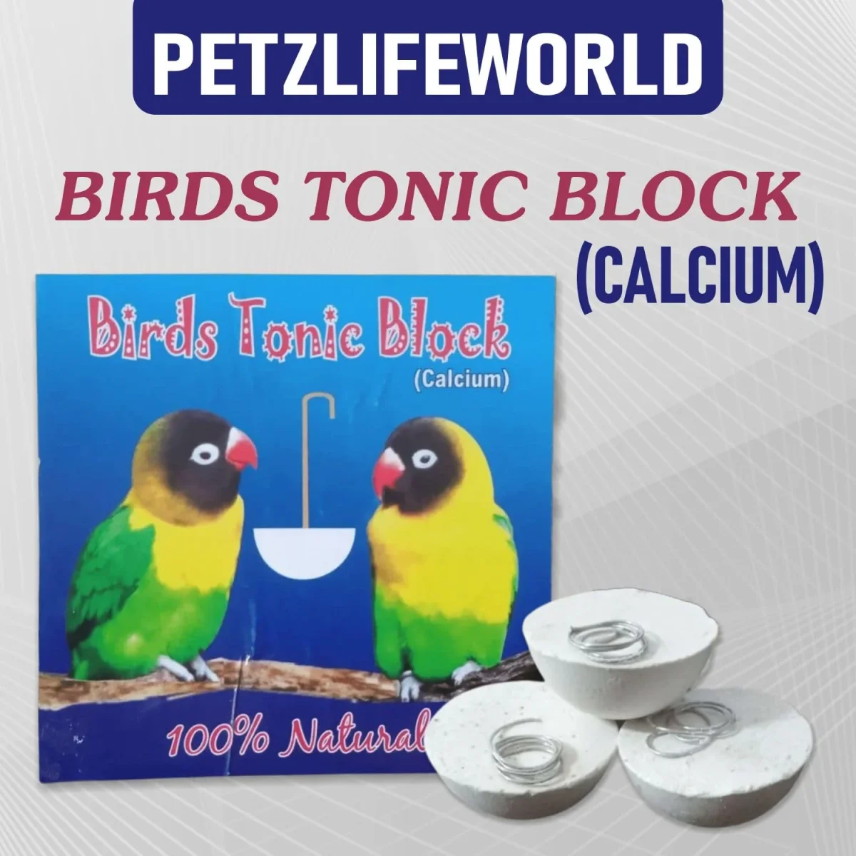 Petzlifeworld 12 Pcs Birds Natural Calcium Mineral Tonic Block for Finch, Budgies, Lovebirds, Cockatiels, Conure and Other Birds - Bild 3