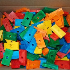 Wood Blocks 0.50" X 1.50" X 3.50" (Hole 1/2") (200)