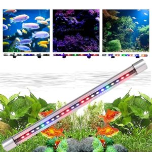 Blue Pet T4 Series Glass Aquarium Submersible LED Light/Lamp for Fish Tank (Light Color: WRGB+ Blue, White)