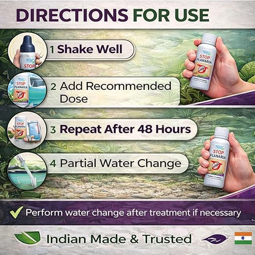 Aquatic Remedies Stop Planaria 60ml | Powerful Planaria Treatment for Shrimp Tanks | Plant & Shrimp Safe | Made in India - Bild 7
