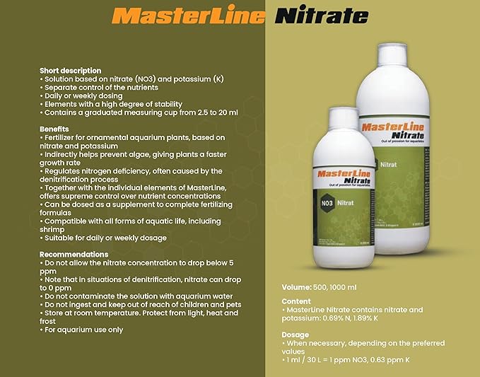 Masterline Nitrate 500 ML - Solution Based On Nitrate (NO3) - Bild 3