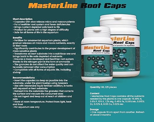 MasterLine Root Caps 60 pcs (Planted Aquarium Root Capsules) - Bild 3