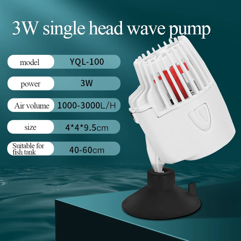 YEE YQL-100 Silent 3W Single Head Mini Aquarium Wave Maker Pump - Bild 9