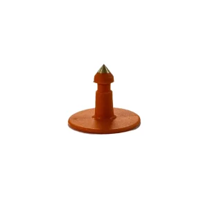 EAR TAG BUTTON MALE ORANGE