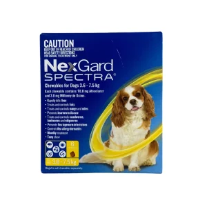 NEXGARD SPECTRA CHEW 3.6-7.5KG 6 PACK