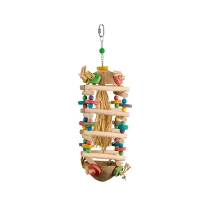 BIRD TOY - DESTRUCTIVE - COCONUT TOWER - A8663