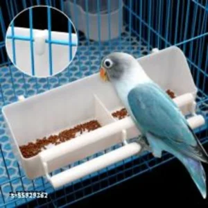 PetzLifeworld White Birds Cage Double Feeding Cup