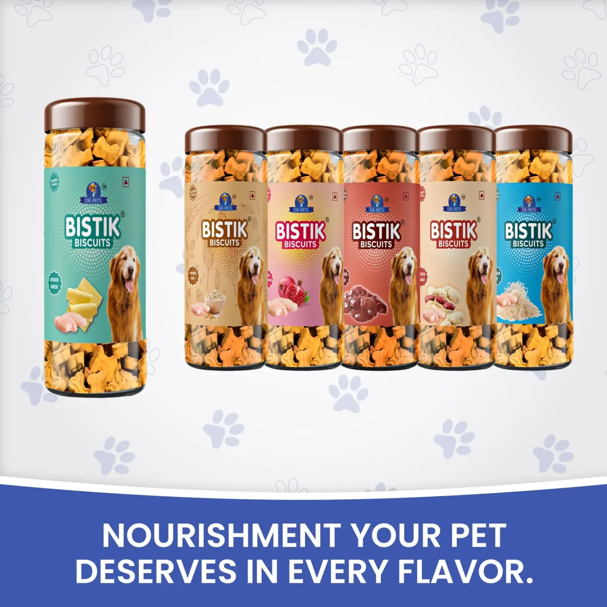 Dr.Pets Bistik Dog Food Treat - Dog Biscuits for Adult Dog & Puppy, Gluten Free Healthy Treats with Fresh & Natural Ingredients, Chicken Cheese Flavor 450g Each Pack of 2 - Bild 3