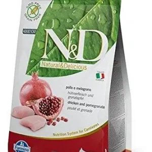 Farmina N&D Grain Free Chicken and Pomegranate Adult Cat Food, 1.5 kg