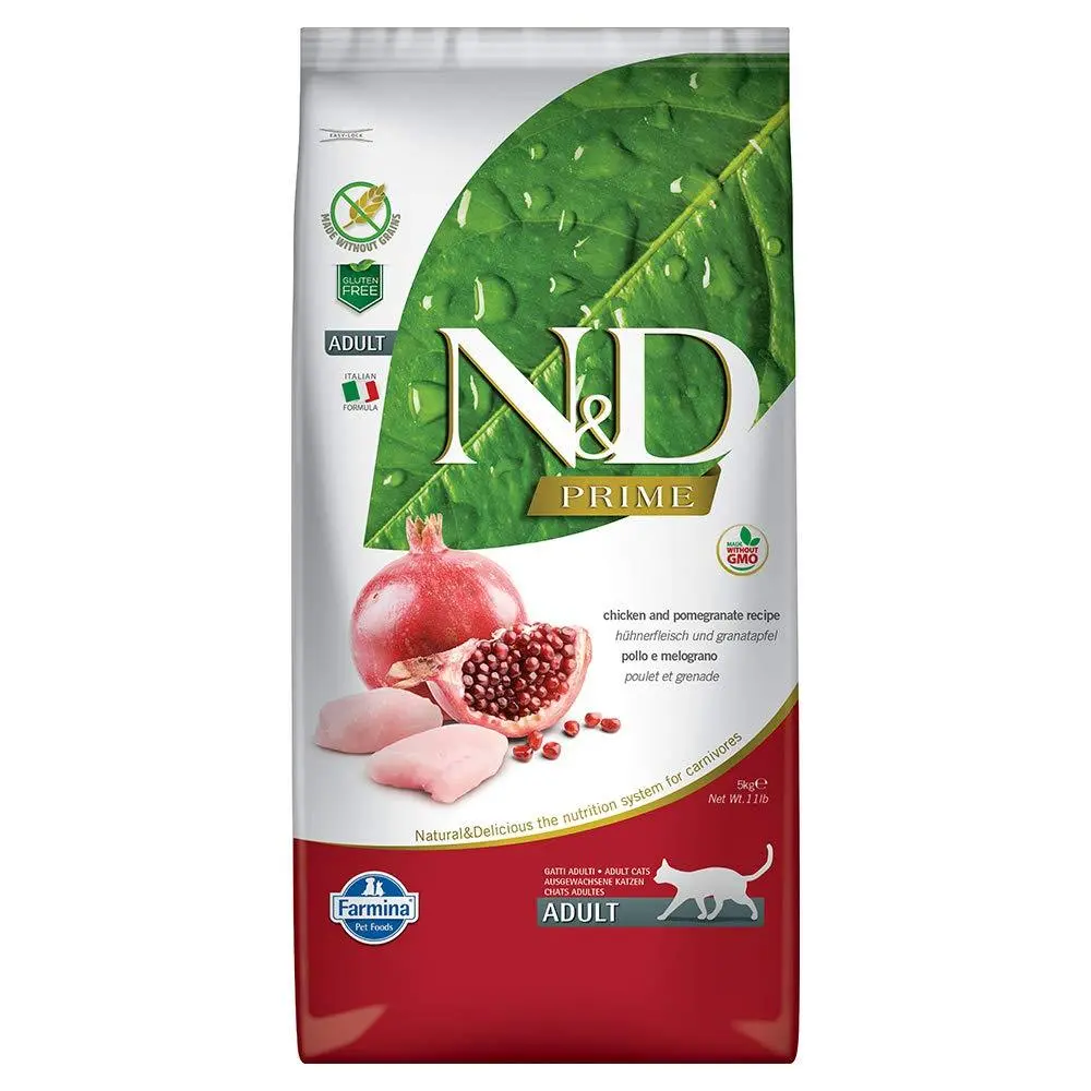 Farmina N&D Grain Free Chicken and Pomegranate Adult Cat Food, 1.5 kg