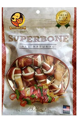 Foodie Puppies SuperBone All Natural Flavour Knotted Dog Treat (BBQ - Pack of 1) | Healthy & Training Treat for All Breed Sizes of Dogs - Bild 2