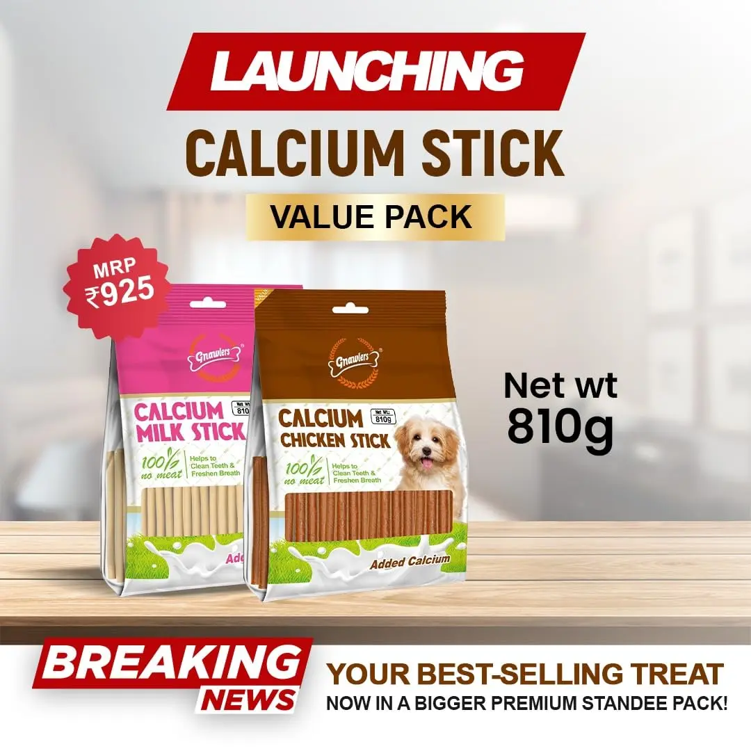 Gnawlers All Life Stages Calcium Milk Stick Dog Treat 810g - Bild 3