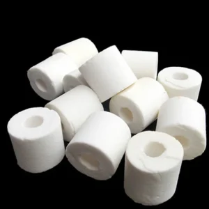 PetzLifeworld Aquarium Ceramic Rings (White) with Net Bag – High-Performance Biological Filter Media