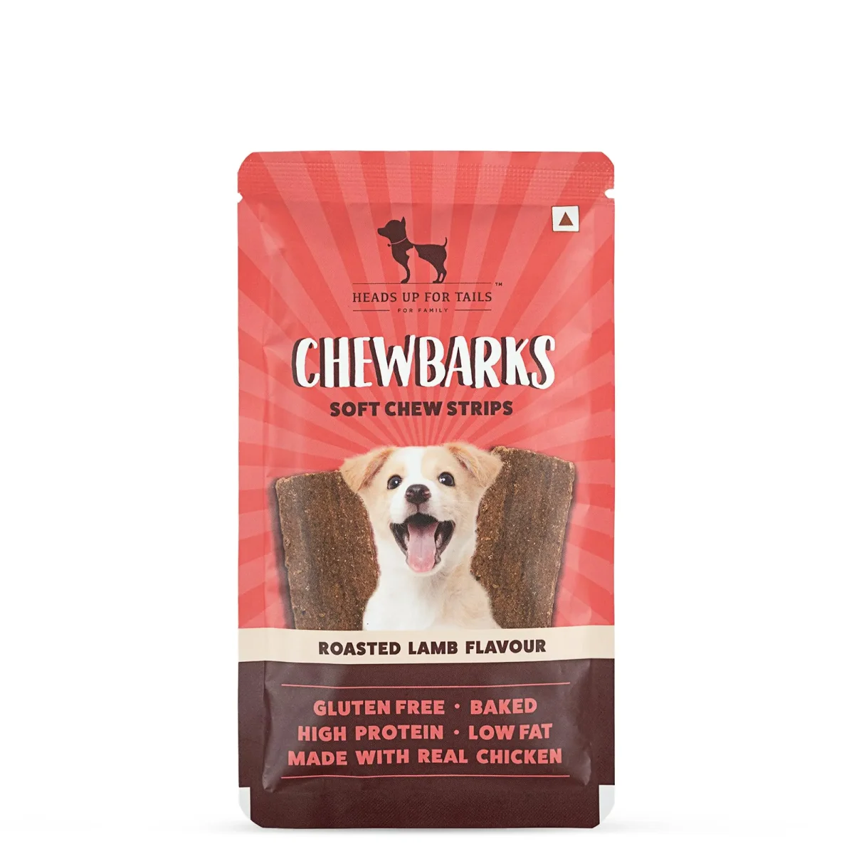 HUFT Chewbarks Roasted Lamb Soft Chew Strips Treat for Dogs | Soft & Tasty Dog Snacks for Puppies, Small Dogs & Adult Dogs | Perfect Treats for Training & Rewards - 30 gm | Packs of 3