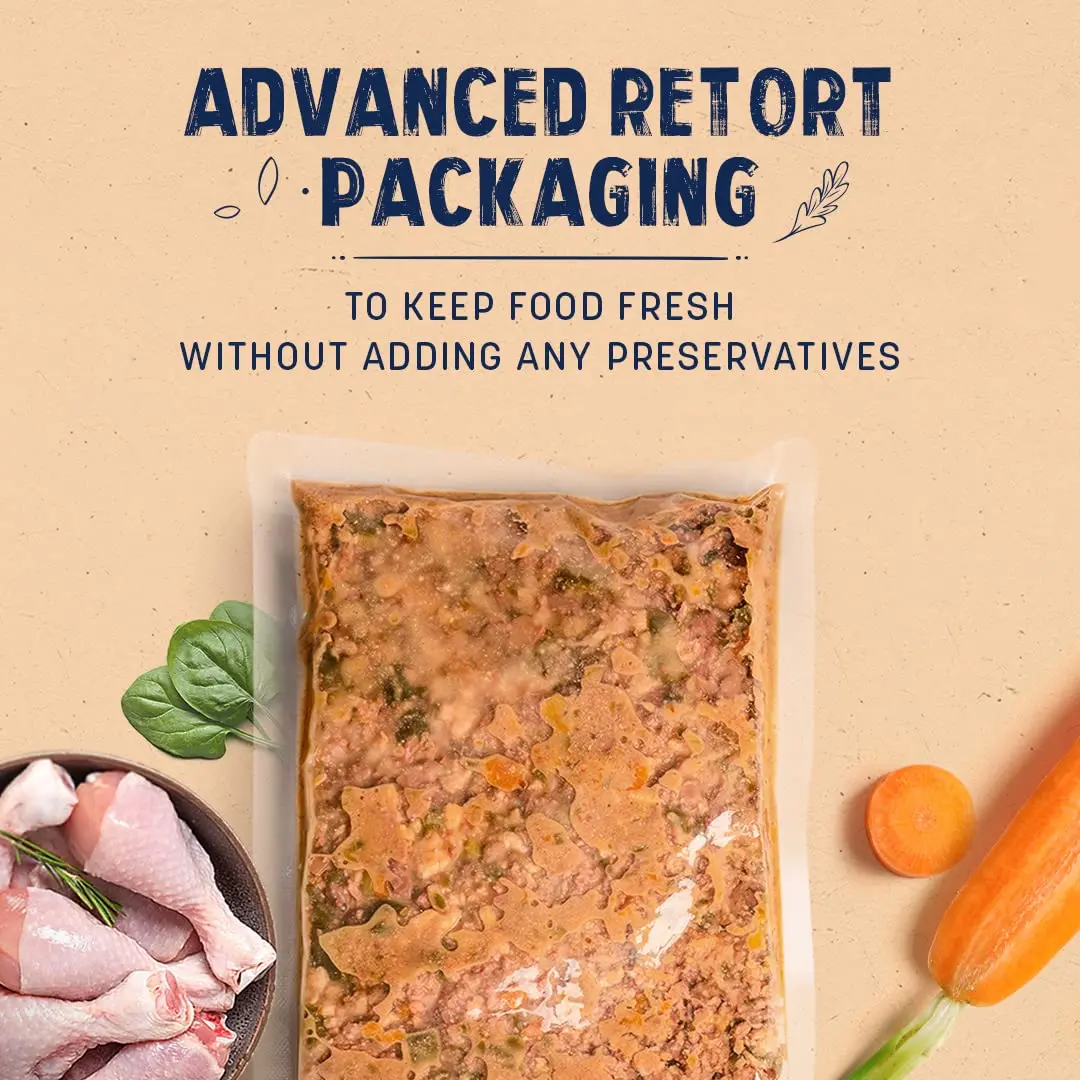 Heads Up For Tails Sara's Wholesome Food - Grain-Free Chicken and Turkey Dog Food | Human Grade Ingredients | Gluten Free | Balanced Meal | Suitable for Adults & Puppies - 100 gm - Bild 6