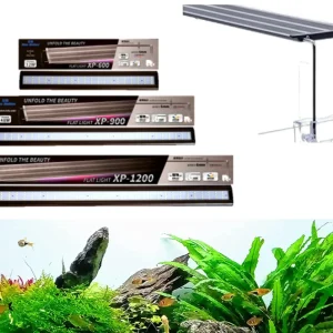 Neohelios XP Series  Full Spectrum Planted Aquarium LED Light  Tanks | Ultra Slim Flat Design | Bright Natural White with Red & Blue LEDs | Energy Efficient Fish Tank Light