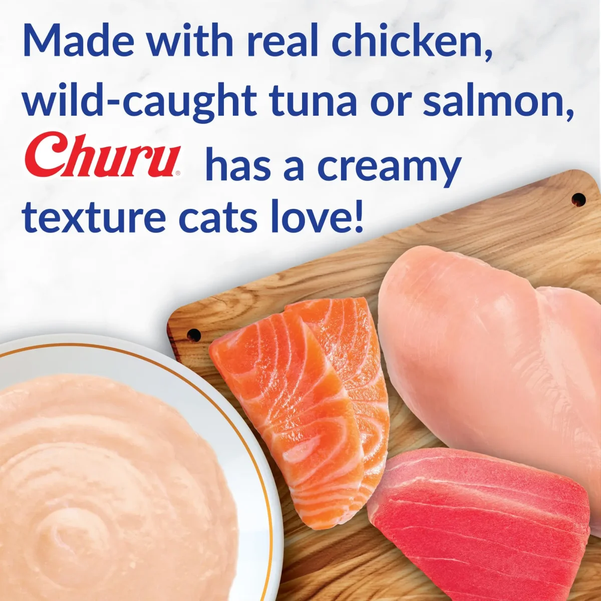 INABA Churu for Kittens, Grain-Free Creamy, Purée Lickable Cat Treats with DHA, EPA, Vitamin E & Taurine, 0.5 Ounces Each, 24 Tubes (4 per Pack), Chicken Recipe - Bild 5
