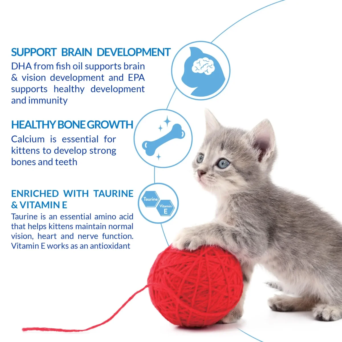INABA Churu for Kittens, Grain-Free Creamy, Purée Lickable Cat Treats with DHA, EPA, Vitamin E & Taurine, 0.5 Ounces Each, 24 Tubes (4 per Pack), Chicken Recipe - Bild 8