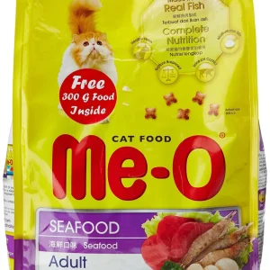 Me-O Adult Cat Food, Seafood, 1.3 Kg