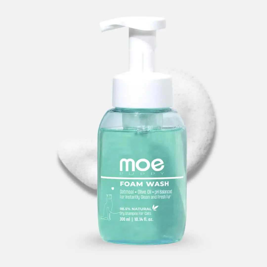 Moe Puppy Dry Shampoo for Cats | Cleansing & Conditioning, Detangling & Moisturizing | Quick Odor Removal | Safe for Kittens (300 ml) - Bild 3