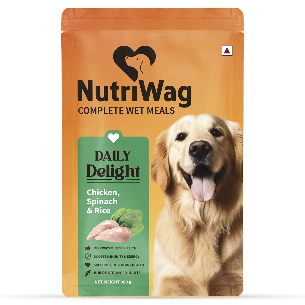 NutriWag Wet Dog Food with Chicken, Rice & Spinach - 300g | Complete & Balanced Meals for Dogs | All Breeds | High Protein | No Added Flavours - Bild 2