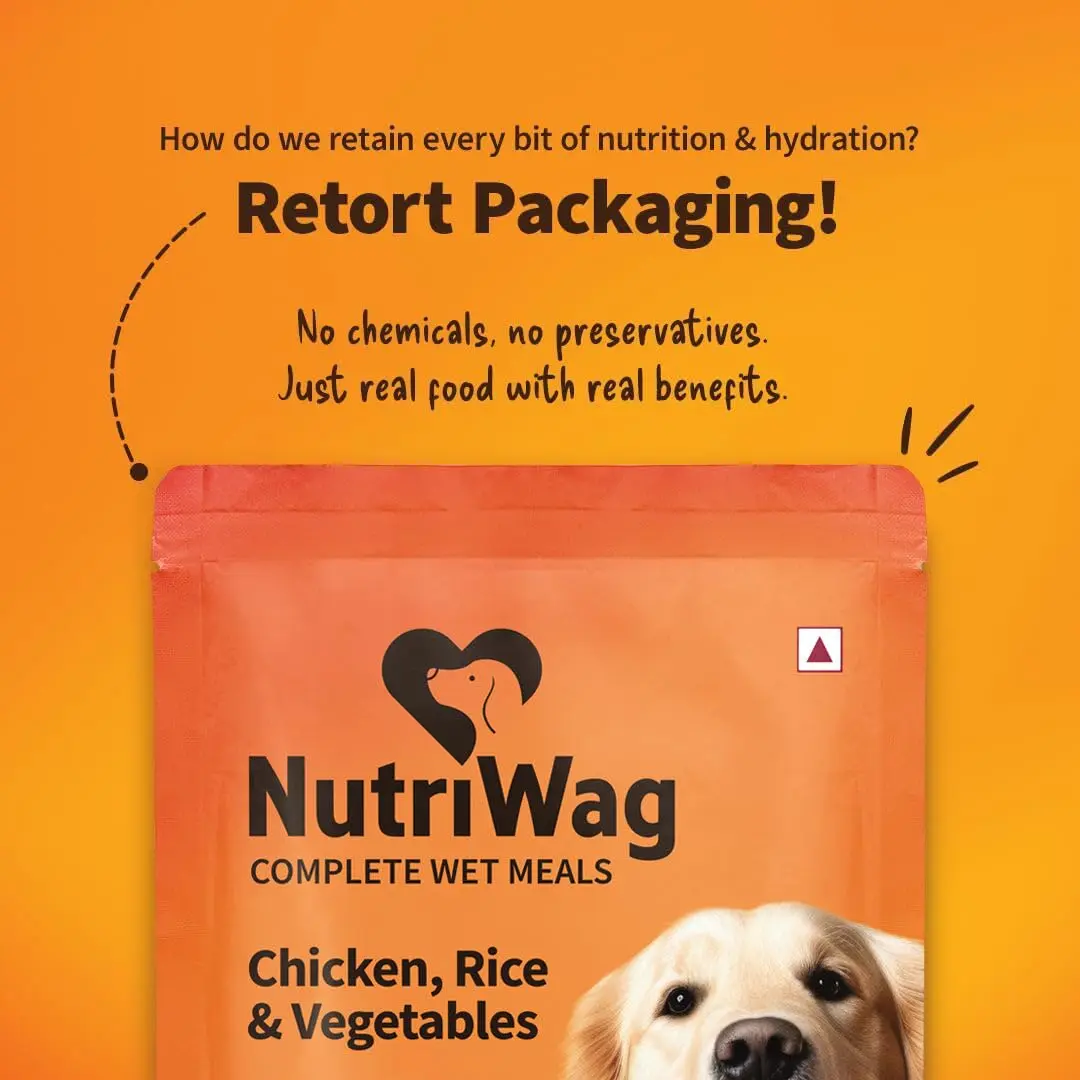 Nutriwag Wet Dog Food 300 gm | Balanced Meals with Chicken, Pumpkin, Rice & Vegetables | High Protein Dog Food | No Added Flavours | Human-Grade Ingredients | All Life Stages - Bild 7
