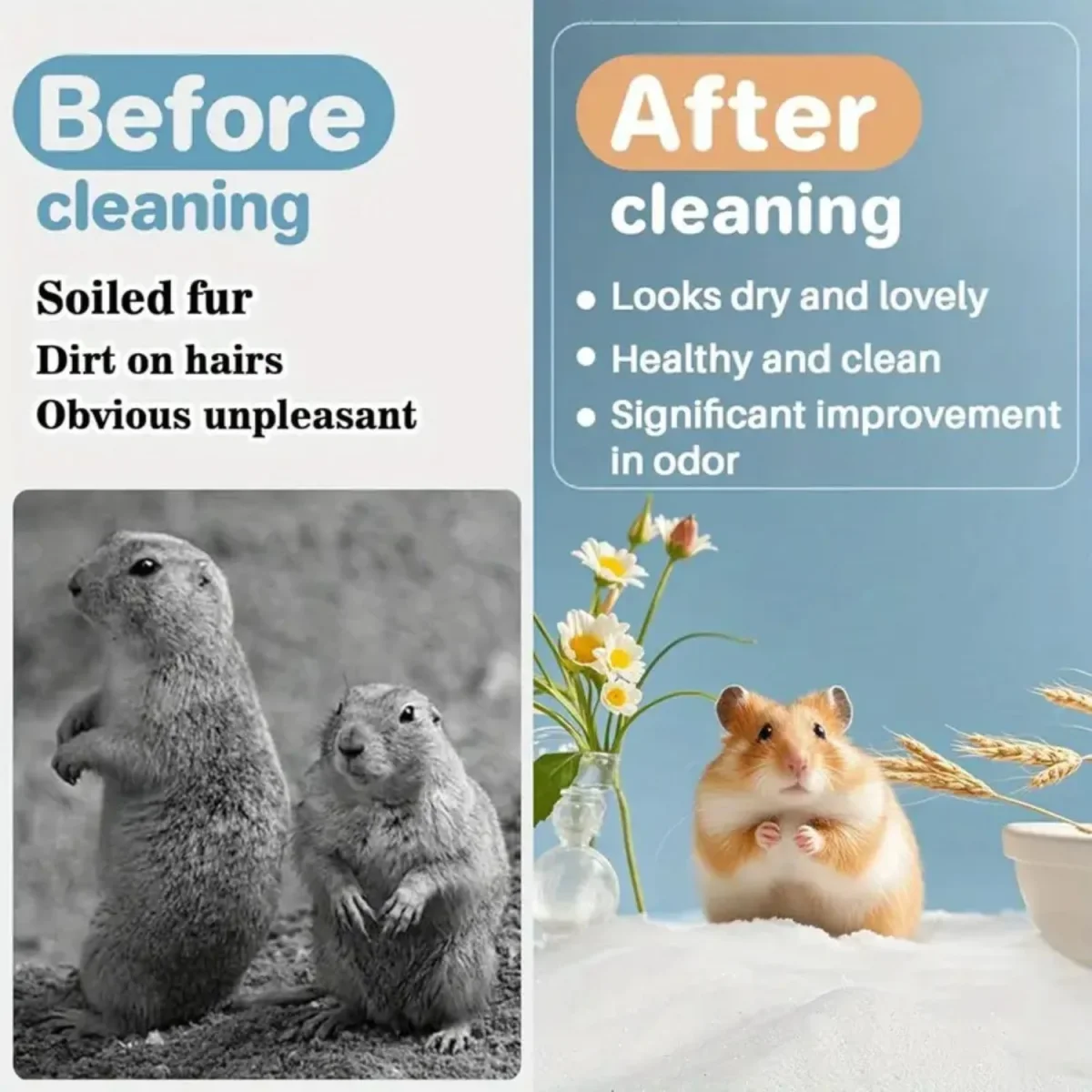 Petzlifeworld 200g Loose Natural Silica Bath Sand for Hamsters & Small Pets - Bild 7