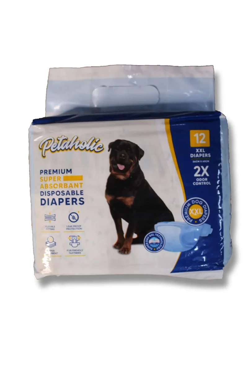 Petaholic Disposable Pet Diapers for Dog Wraps Super Absorbent Soft Diapers for Dogs (XXL) - Bild 2