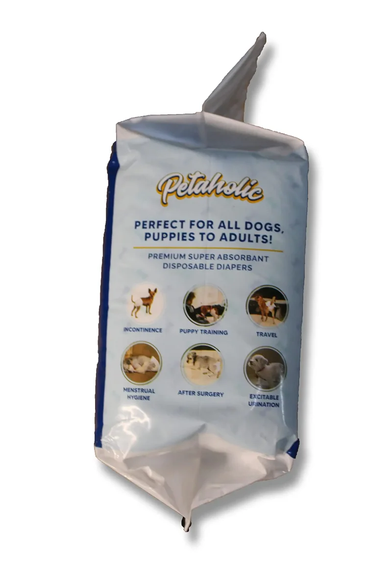 Petaholic Disposable Pet Diapers for Dog Wraps Super Absorbent Soft Diapers for Dogs (XXL) - Bild 3
