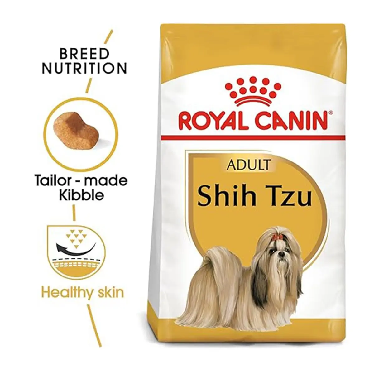 Royal Canin Shih TZU Adult Dog Food, Dry Food, Supports Healthy Skin & Dental Health, Helps in Stool & Odour Reduction, 1.5 Kg - Bild 6