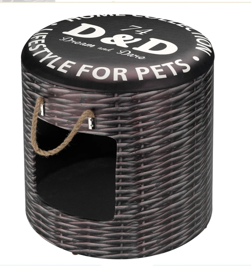 Pet box rattan