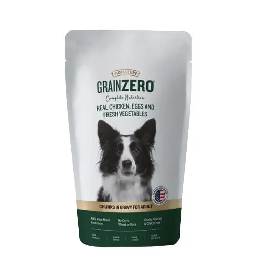 Signature Grain Zero Real Chicken, Eggs and Fresh Vegetables Chunks in Gravy Adult Dog Wet Food - 150 gm PACK OF 12 - Bild 2