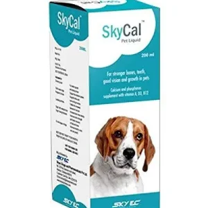 Skycal Pet Liquid for Stronger Bones, Teeth, Growth In Pets (500 ml)
