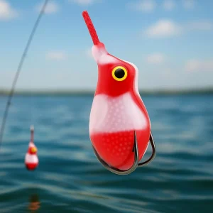 PetzLifeWorld Realistic Soft Frog Fishing Lure 1pc – Topwater Floating Frog Bait with Double Hooks – Weedless Design for Bass, Snakehead, Pike – Life-Like Action | Random Colour