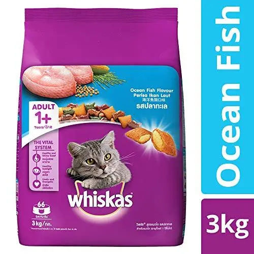 Whiskas Adult Dry Cat Food, Ocean Fish flavour – 3 kg Pack - Bild 3