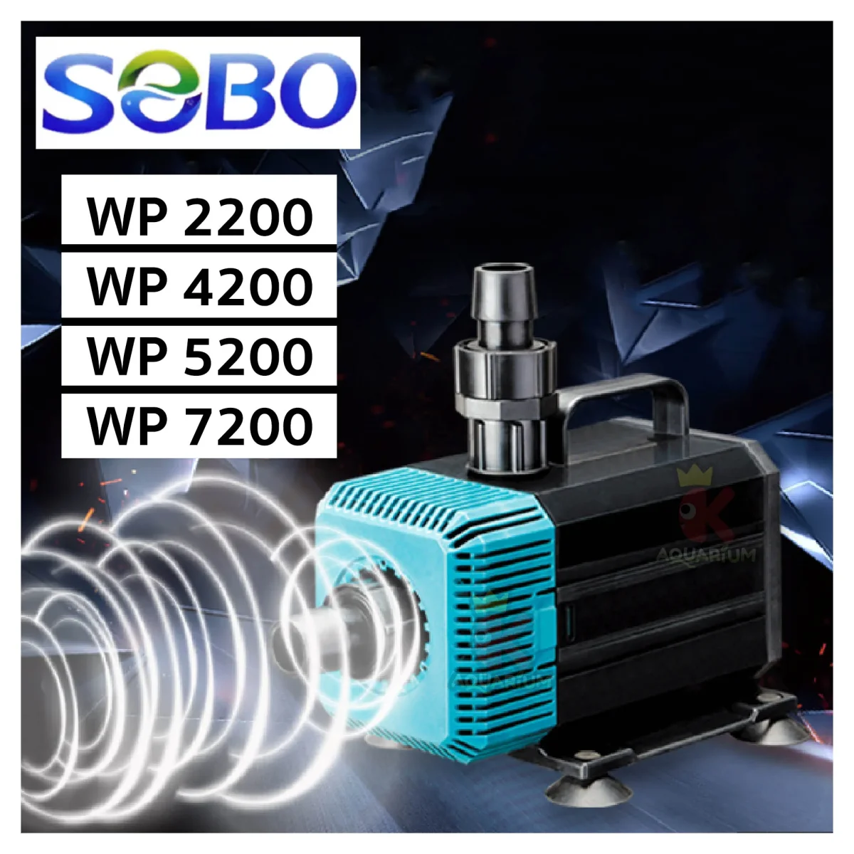 SOBO WP Series Aquarium Energy Saving Low Noise, Pond and Fountain Aquarium Submersible Water Pump For Aquarium Fish Tank - Bild 7