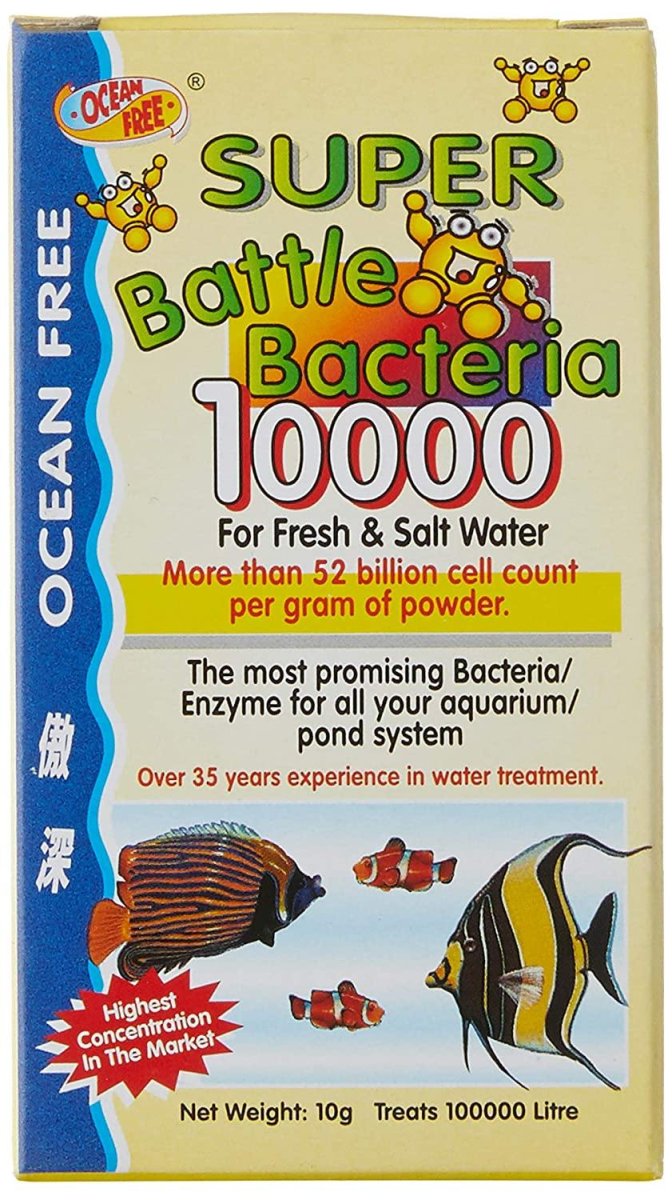 Ocean Free Super Battle Bacteria(10000)-10g| Treats 100,000 Litre