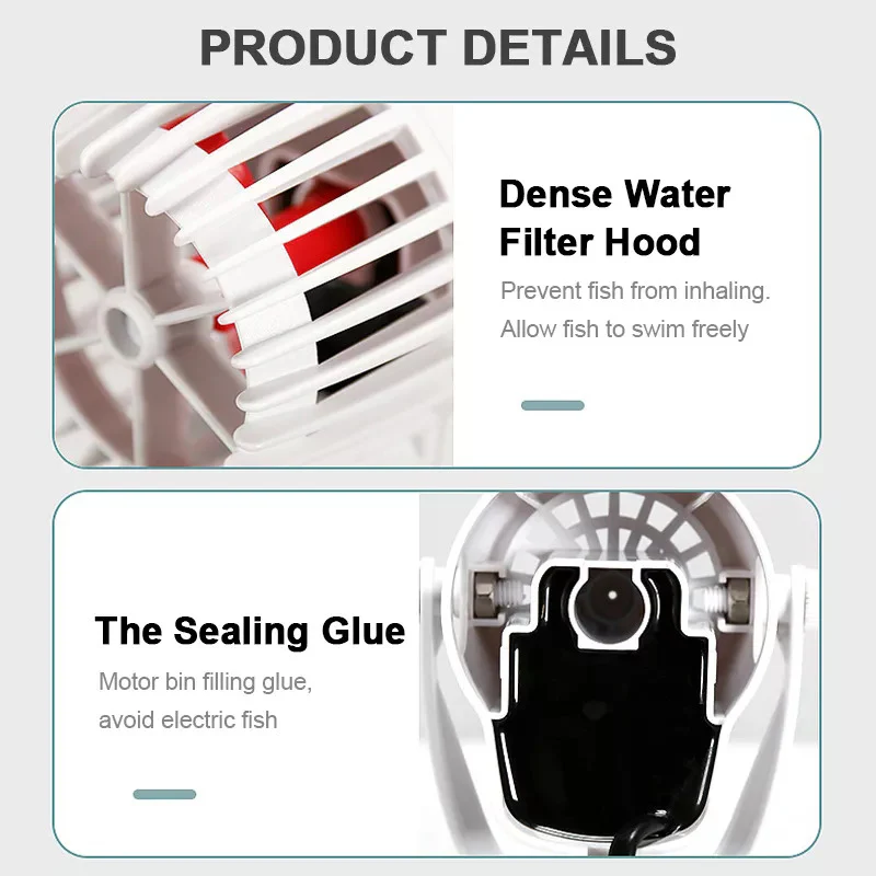 YEE YQL-100 Silent 3W Single Head Mini Aquarium Wave Maker Pump - Bild 3