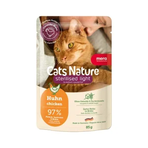 12x85 g Våtfoder mera Cats Nature Sterilised/Light Chicken