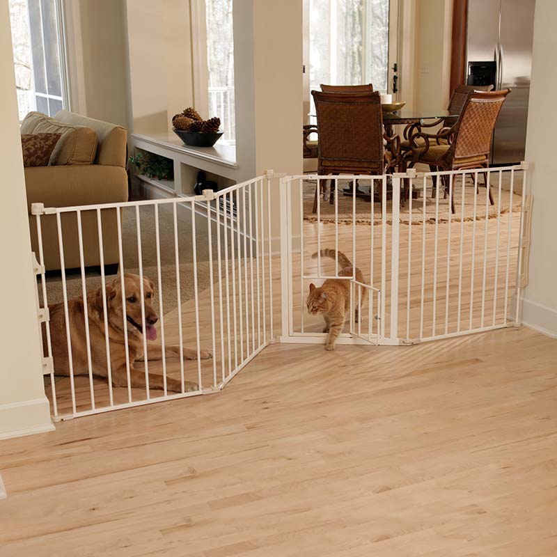Flexi Walk Through Gate with Bonus Mini Pet Door - Bild 2
