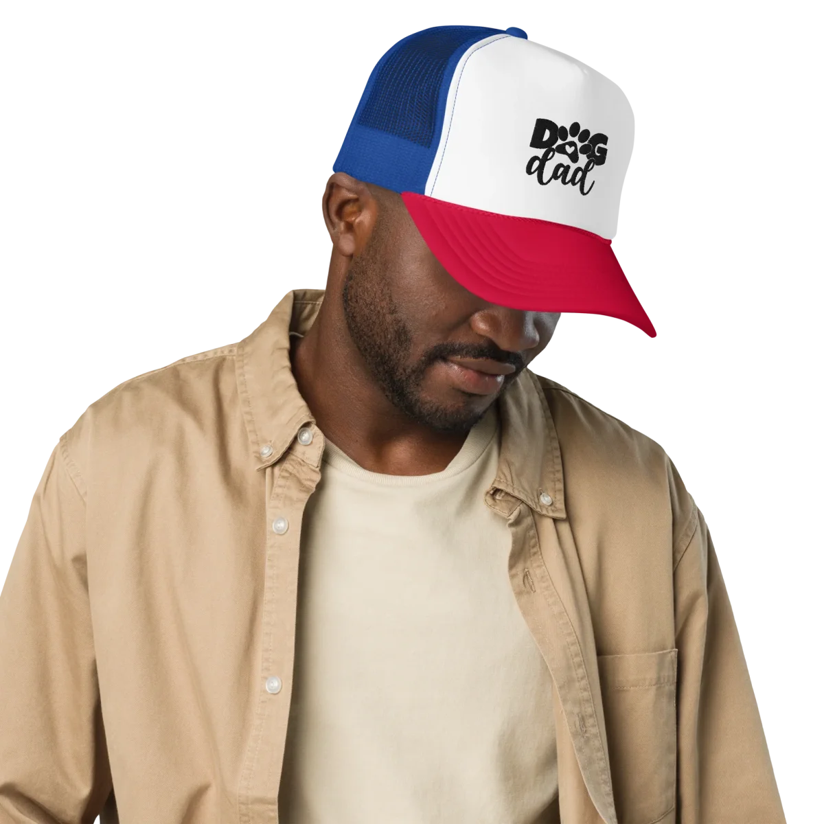 Dog Dad Trucker Hat Embroidered Design - Bild 2