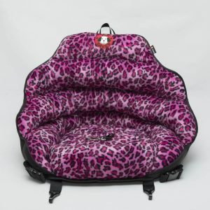 PupSaver Crash-Tested Car Safety Seat for Dogs PINK LEOPARD PRINT Original PupSaver