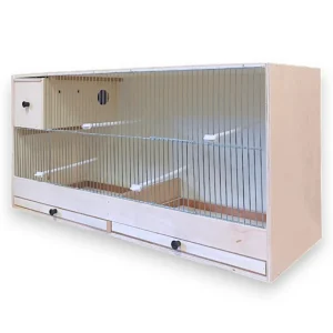 Wooden Breeding Cage 80cm With Slide-In Nesting Block